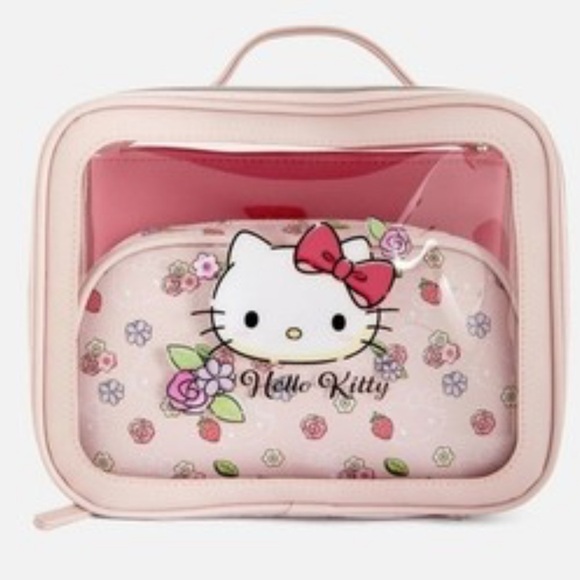 Hello Kitty 3 piece Cosmetic Bag Set - Picture 1 of 2